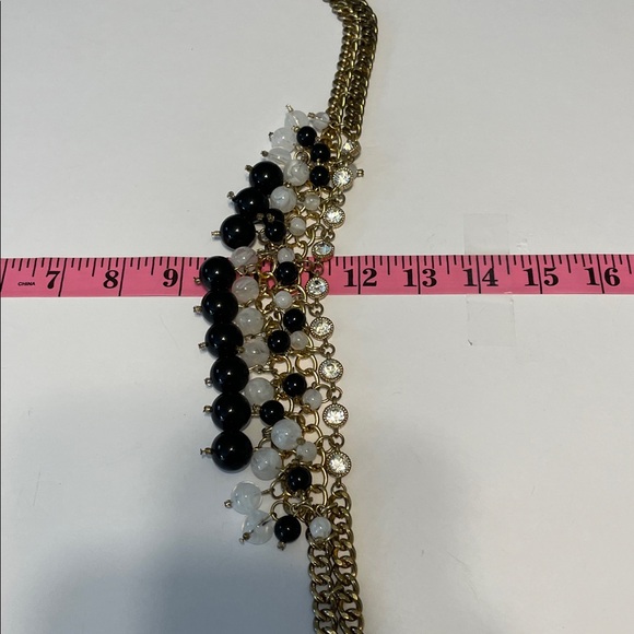 Talbots Holiday Beaded Necklace with Gold Chain - Picture 5 of 5